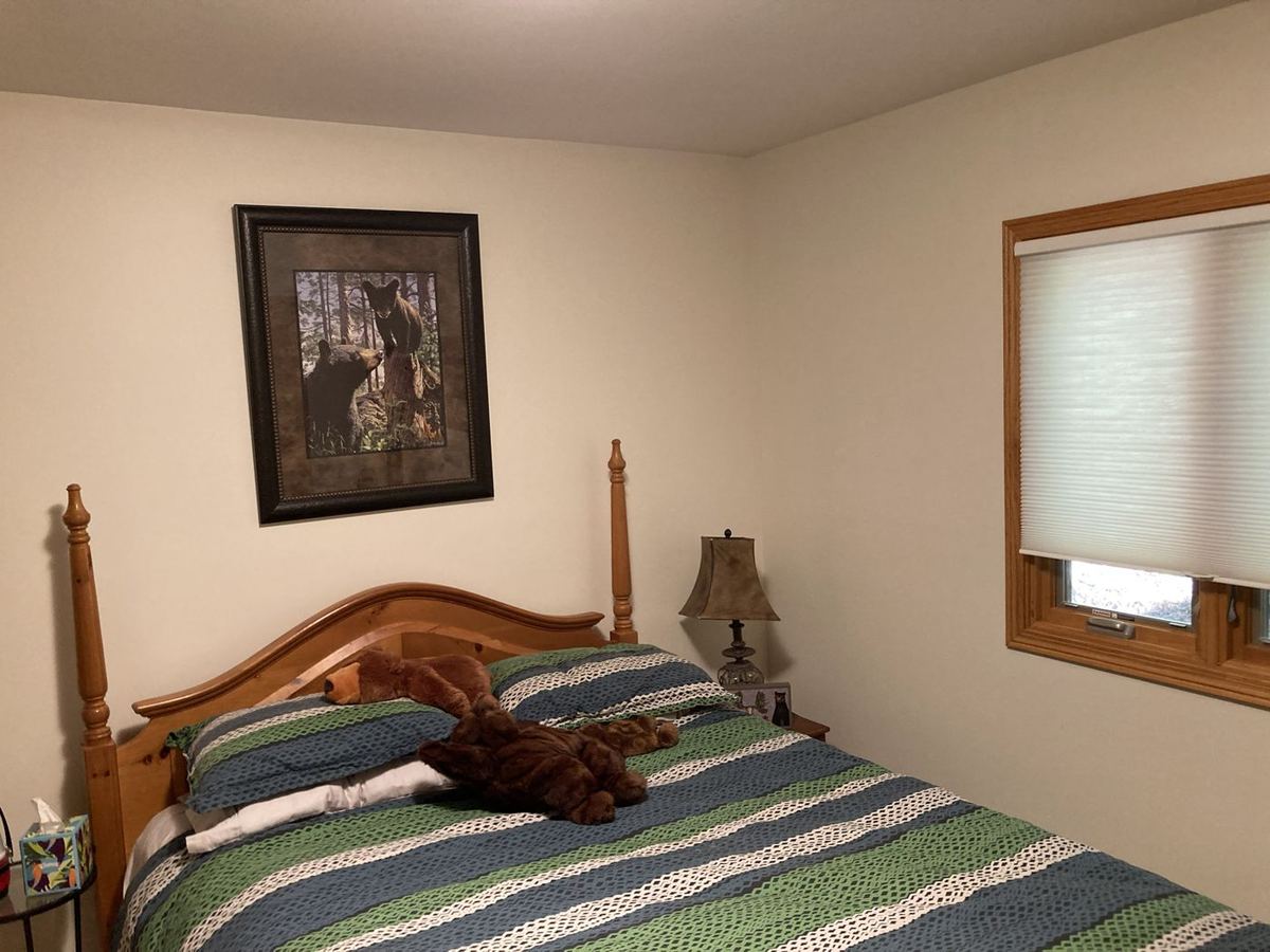 Bedroom in a soft cream